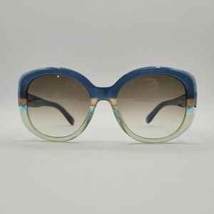 Salvatore Ferragamo Women's SF793S Blue Green Oval SunglassesMade In Italy 315